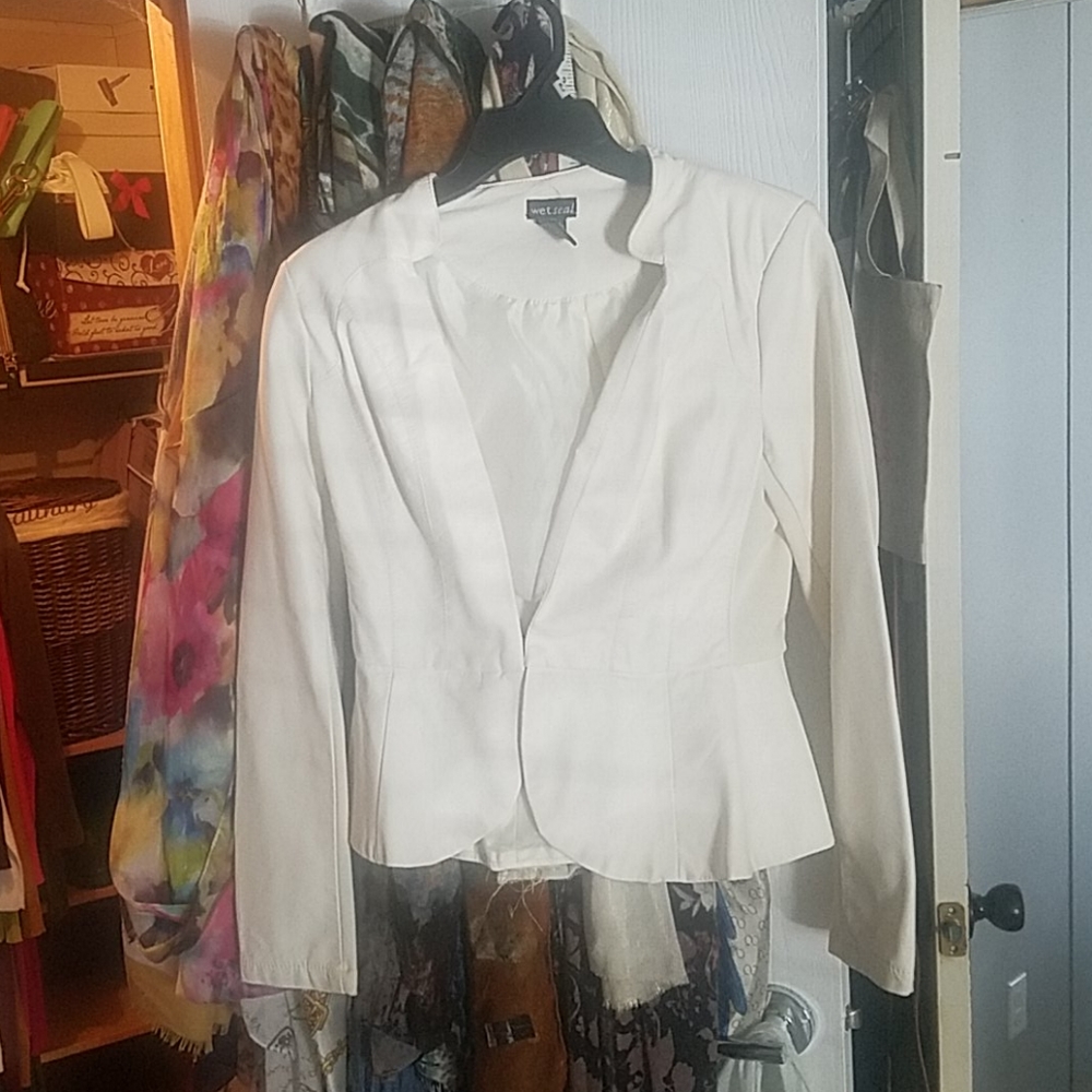 Leather Peplum Jacket